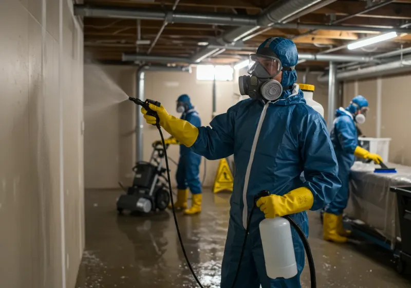 Basement Sanitization and Antimicrobial Treatment process in Baxley, GA